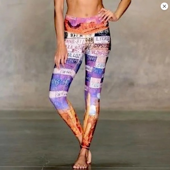 Niyama Sol Zzyzx license plate full length Legging - Picture 2 of 8